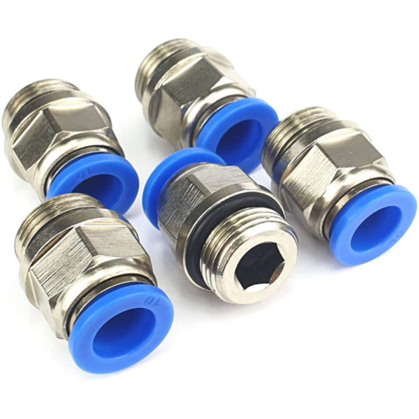 Push fit fittings are double ferrule type fittings that provide leak-proof, torque-free seals at the tubing connection