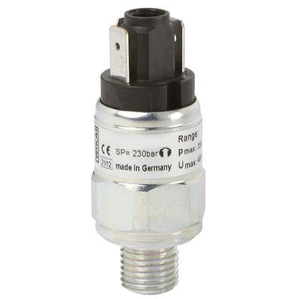 pressure switch is a device that operates an electrical contact